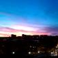 west side at dusk