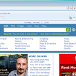 Internet Explorer 8 If IE7 doesn't have a toolbar, neither does IE8