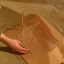 The final bend in the plexiglas