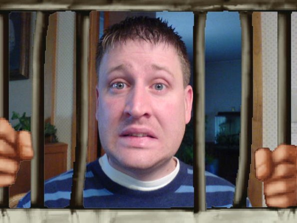 In jail