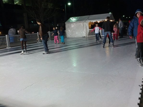 Impromptu Ice Rink in Downtown Iowa City