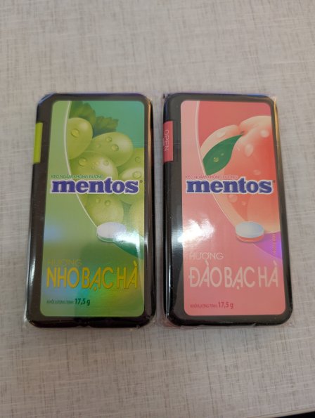 Korean Peach and Grape Mentos