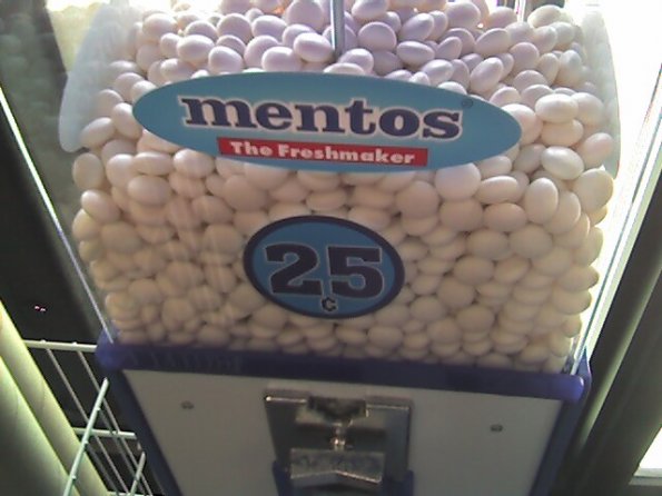 Mentos vending machine