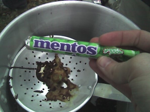Deep fried mentos