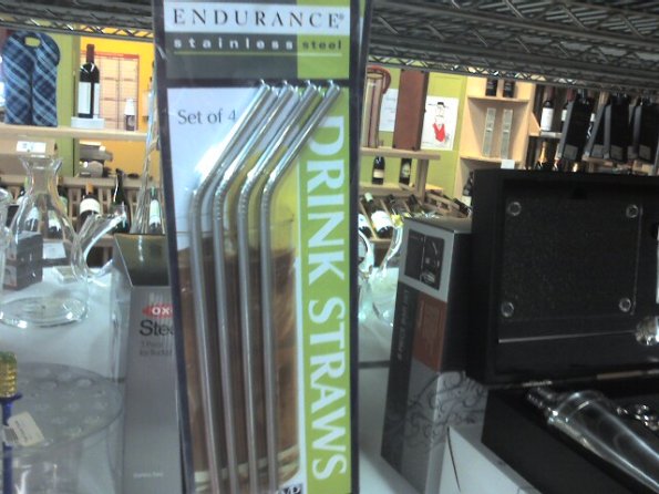 Stainless steel drinking straws