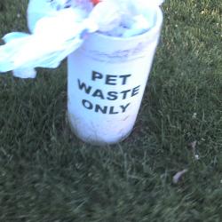 Pet waste only
