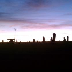 Colorful Cemetery Sky