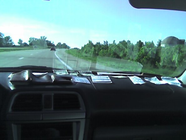 In car drying rack