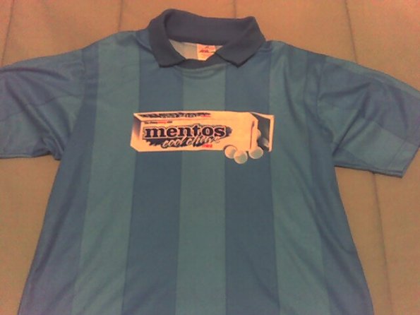 My new Mentos soccer shirt