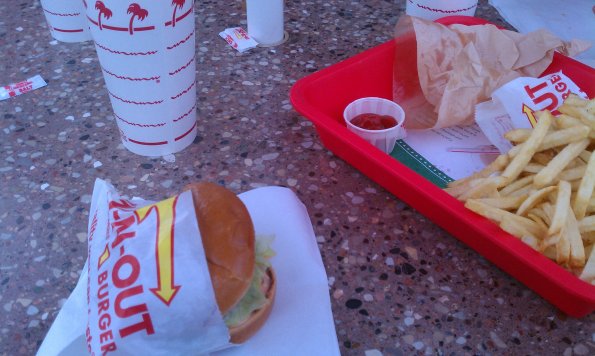 Mmm I've missed you In-N-Out Burger